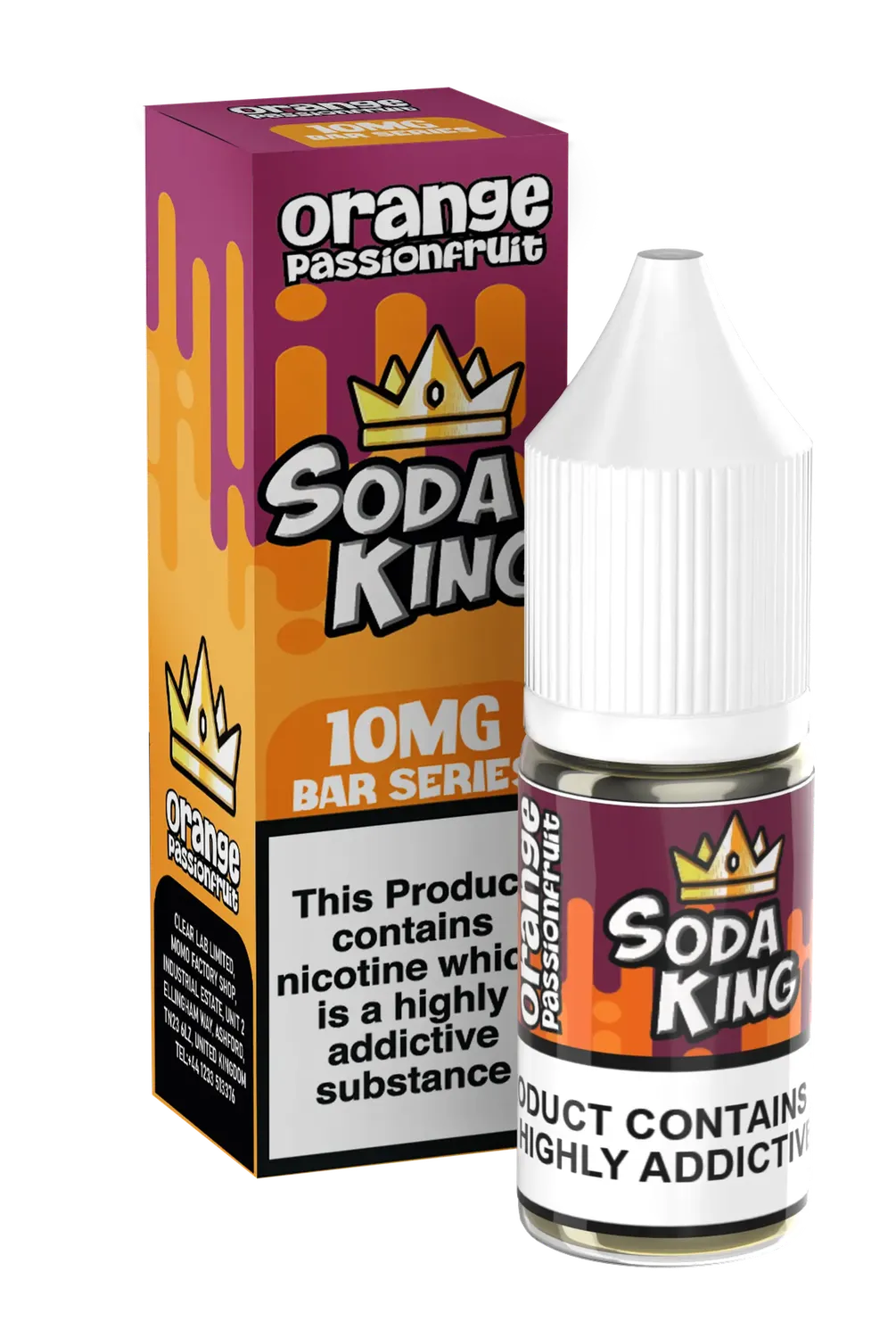 Zeltu Soda King Cherry Sour Raspberry liquido 10ml 10mg fruttato
