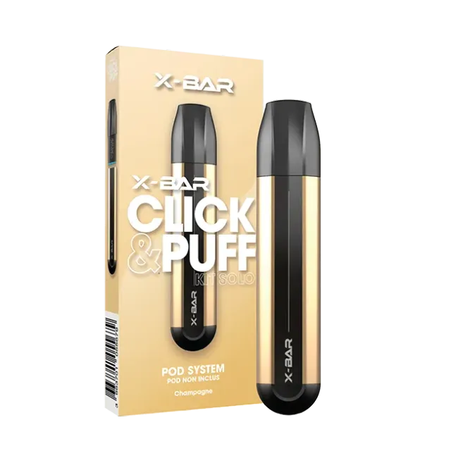 X-Bar Click & Puff Kit Solo sigaretta elettronica Champagne