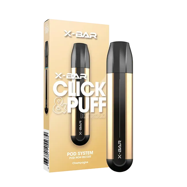 X-Bar Click & Puff Kit Solo sigaretta elettronica Champagne