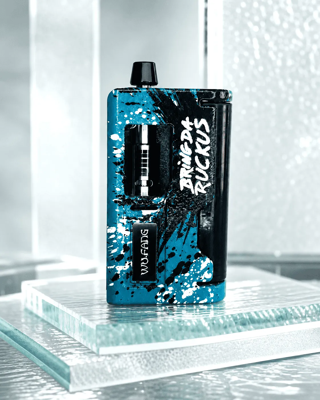 Animodz Wu-Fang Bring Da Ruckus box mod blu Cerakote DNA60