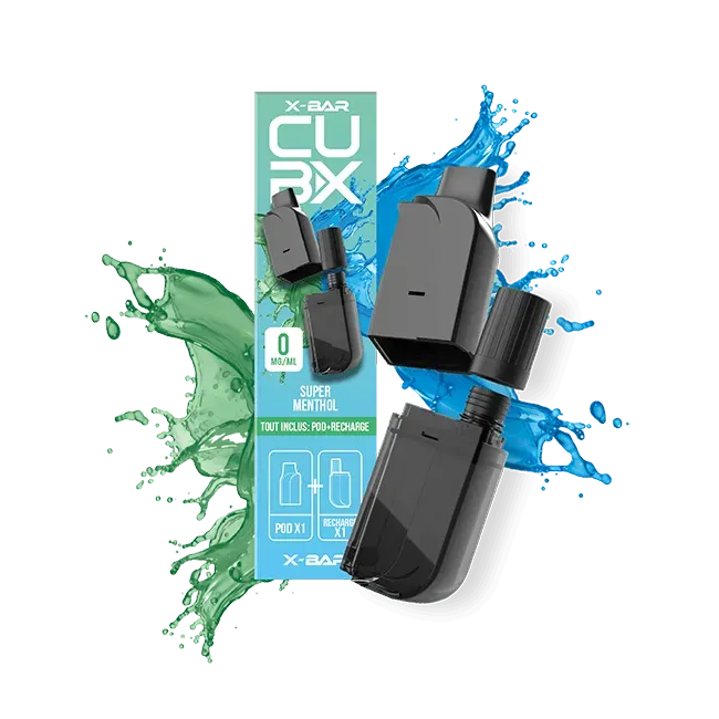 X-Bar Cub-X pod ricarica Super Menthol x2
