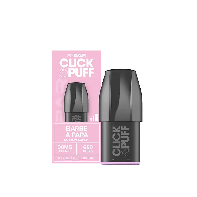 X-Bar Click & Puff Pod Cotton Candy Gusto Dolce