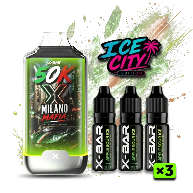 X-Bar 50K Ice City Milano Mafia Puff 50K