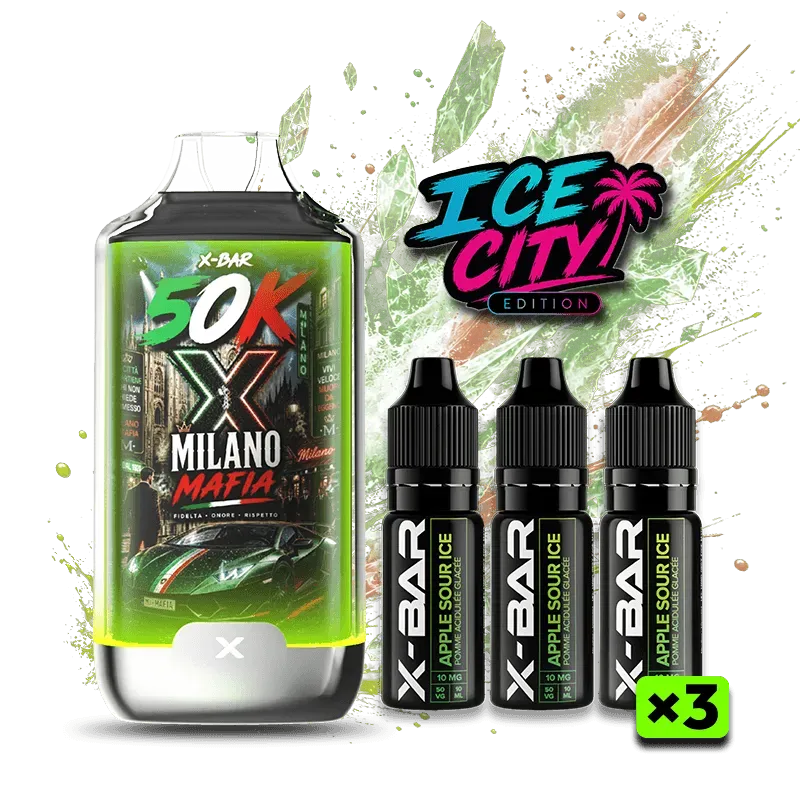 X-Bar 50K Ice City Milano Mafia Puff 50K