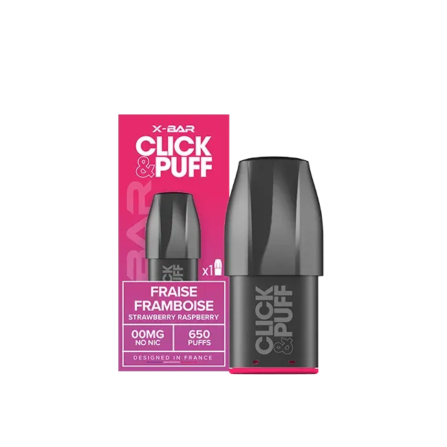 X-Bar Click & Puff pod fragola lampone fruttata