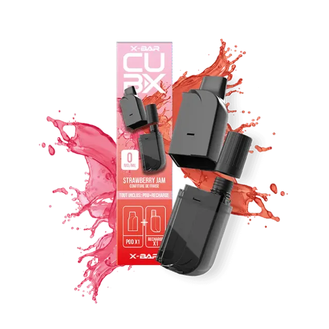 X-Bar CubX 2 Pod Strawberry Jam 2 pz fragola