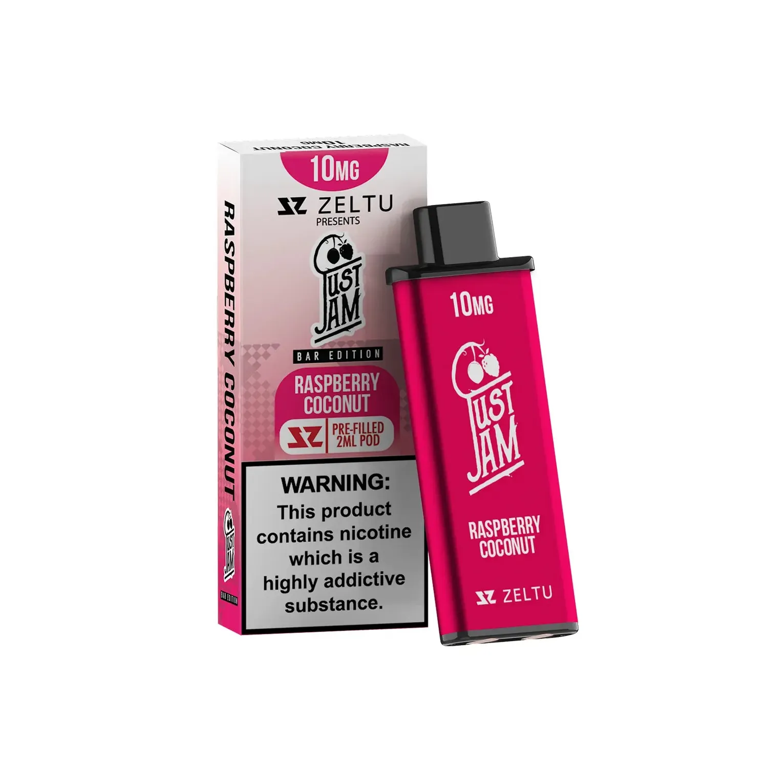 Zeltu Just Jam Raspberry Coconut pod precaricata 10mg dolce