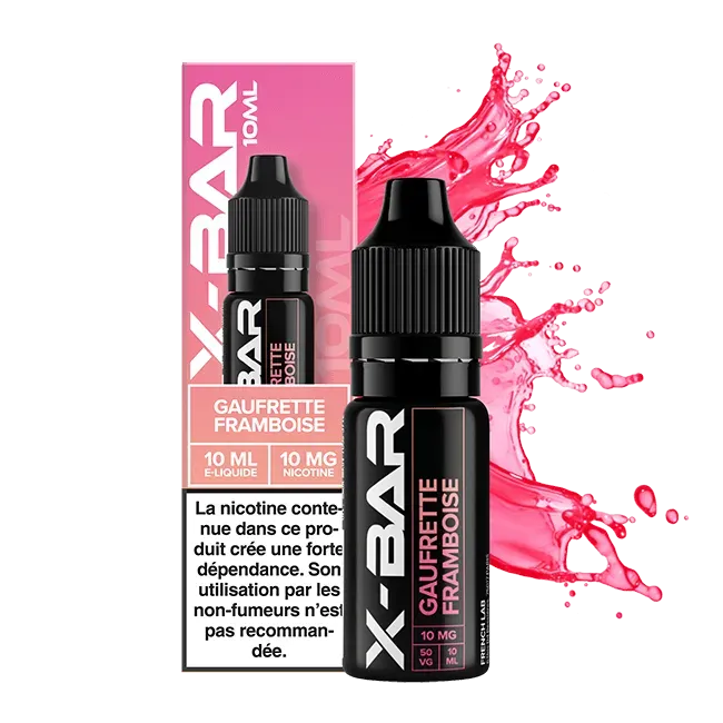 X-Bar Raspberry Wafer E-liquid 10ml Gusto Dolce Biscotto