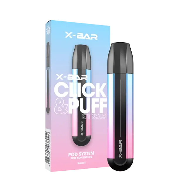 X-Bar 650 Click & Puff Solo puff usa e getta Sunset fruttato
