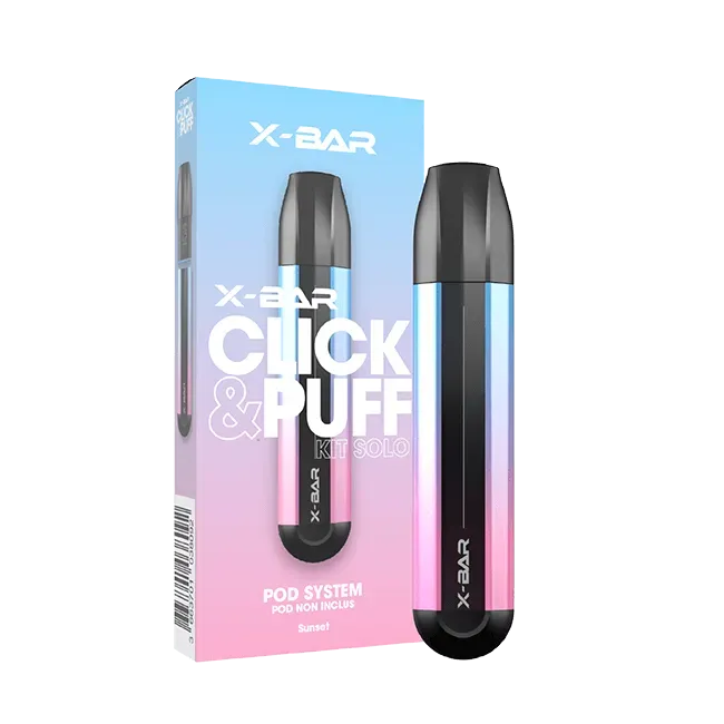 X-Bar 650 Click & Puff Solo puff usa e getta Sunset fruttato