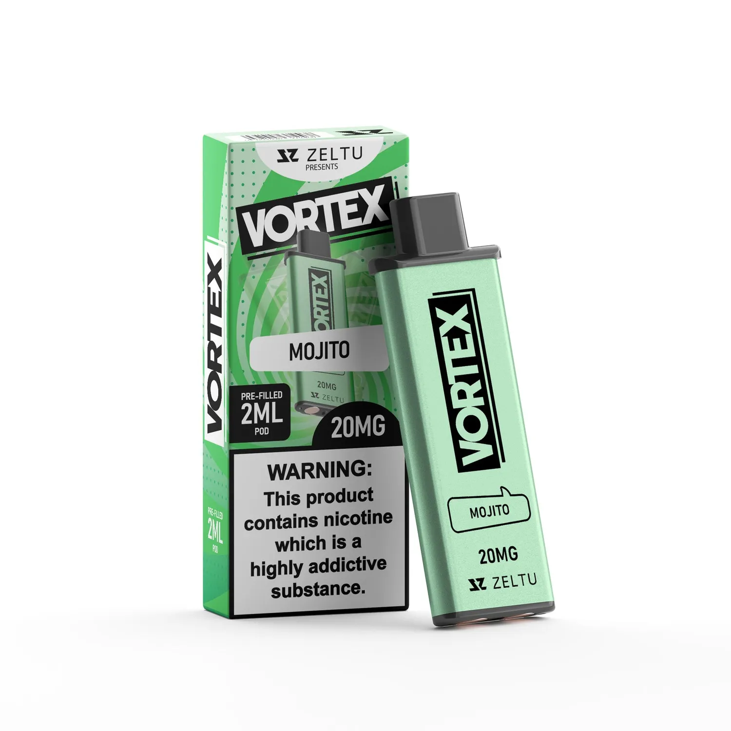 Zeltu X3 Vortex Pod preriempita 20mg tabacco mojito