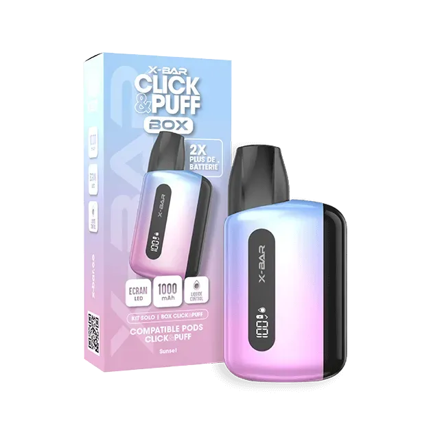 X-Bar Click & Puff Box Sunset batteria box