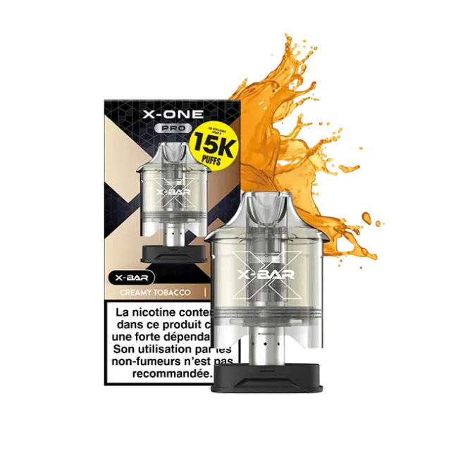 X-Bar 650 X-One Pro Creamy Tobacco pod tabacco cremoso