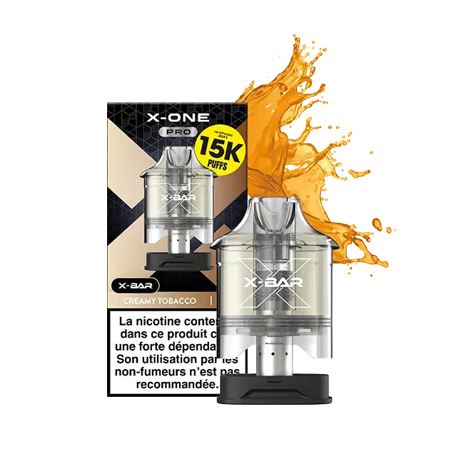 X-Bar 650 X-One Pro Creamy Tobacco pod tabacco cremoso