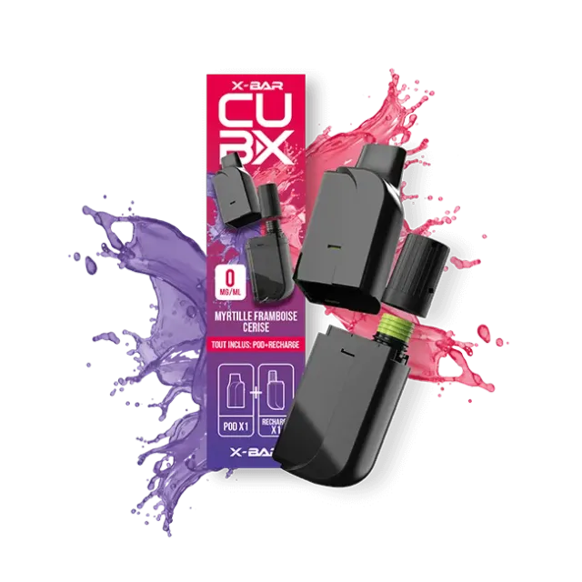 X-Bar CubX 2 Pod Blueberry Raspberry Cherry 2 pz