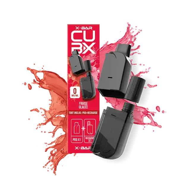 X-Bar 650 Cub-X Pod Fragola Ice 2 Pezzi