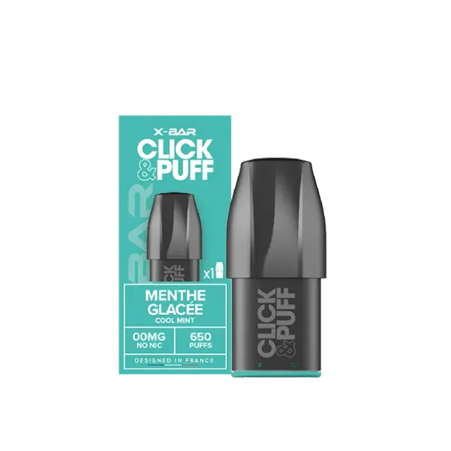 X-Bar Click & Puff Pod Cool Mint menta ghiacciata