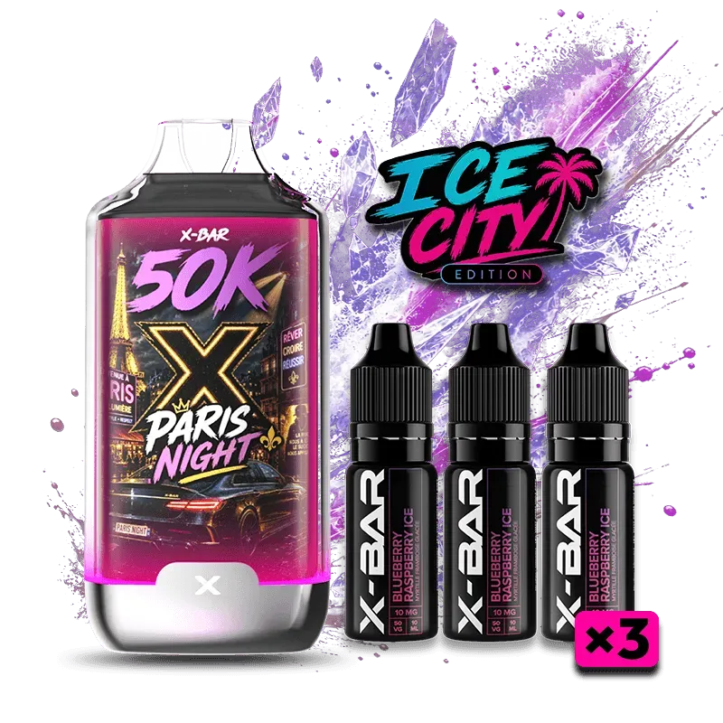 X-Bar Ice City 50K Paris Night sigaretta usa e getta