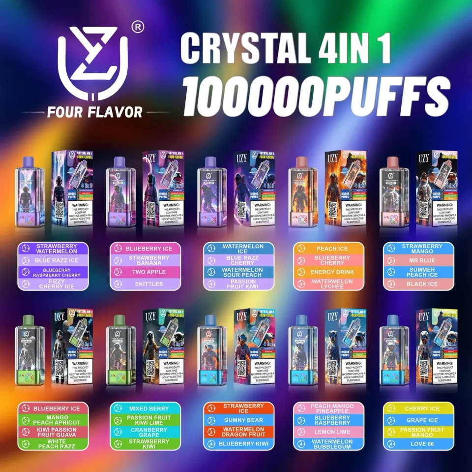 UZY Crystal 4 in 1 100000 Sigaretta Elettronica Usa e Getta 56ml