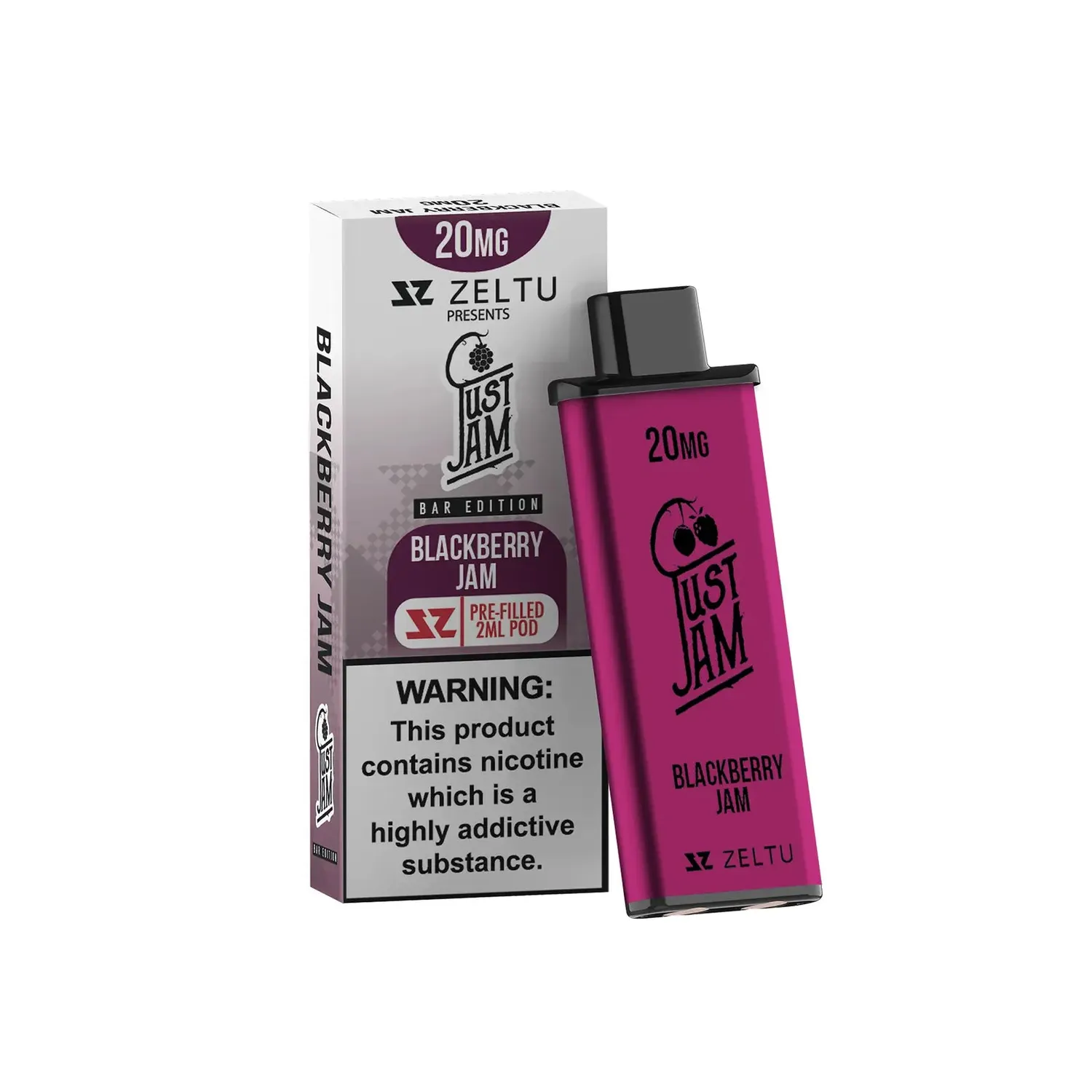 Zeltu Just Jam Raspberry Coconut pod precaricata 10mg dolce