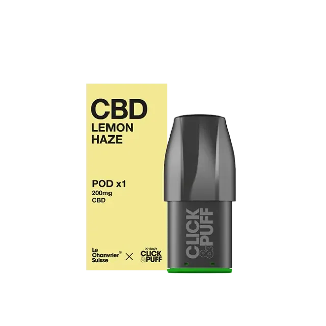 X-Bar 650 Click & Puff Pod CBD Lemon Haze limone