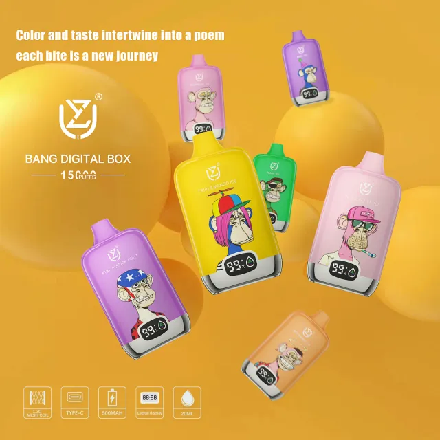 UZY Bang Digital 15000 Usa e Getta Display LED 20ml 15K Puff