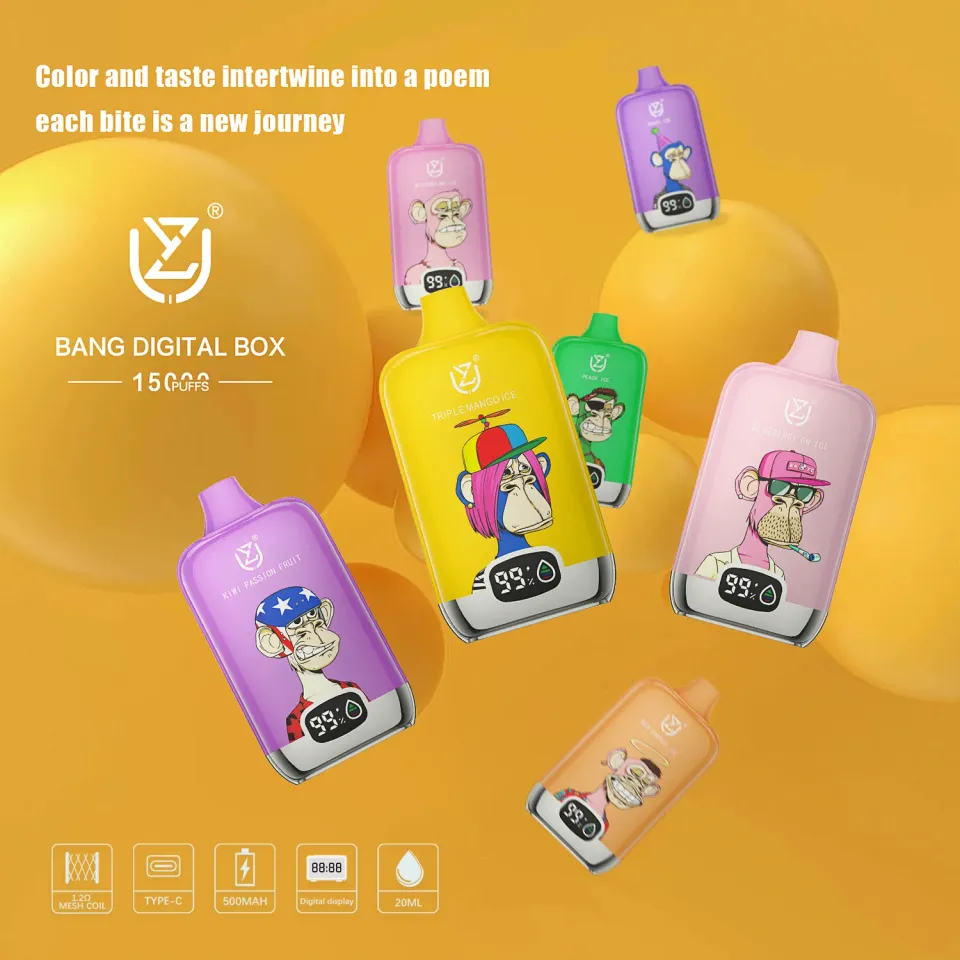 UZY Bang Digital 15000 Usa e Getta Display LED 20ml 15K Puff
