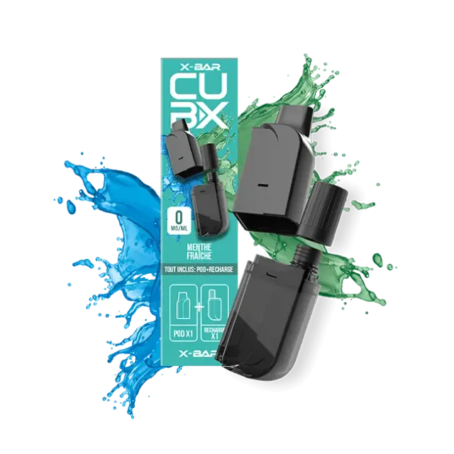 X-Bar Cubx Pod precaricata Cool Mint x2 menta