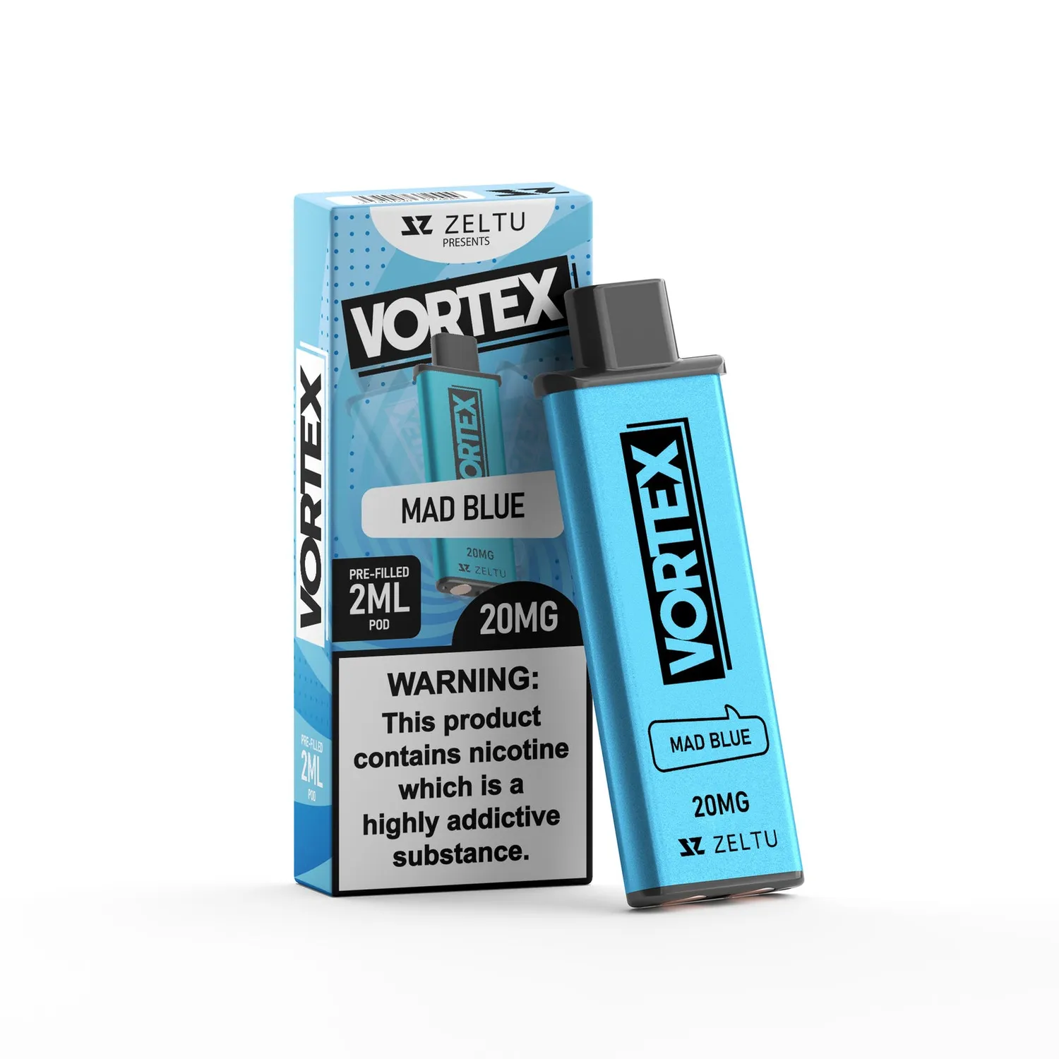 Zeltu X3 Vortex Pod preriempita 20mg tabacco mojito