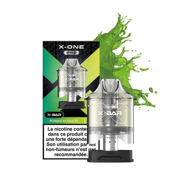 X-Bar X-One Pro Pod Sour Apple 2 Pezzi acidula