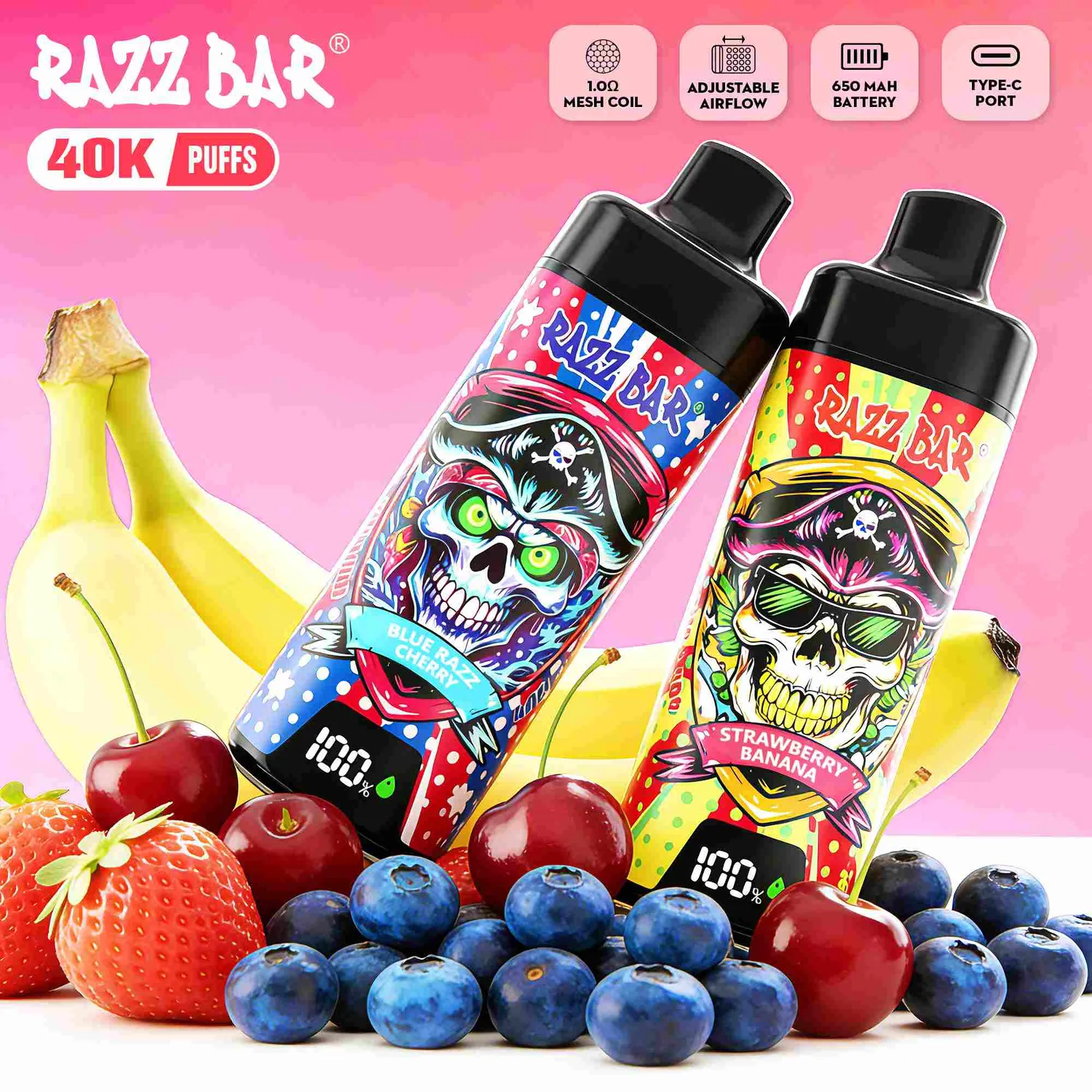 Razz Bar 40K puff usa e getta smooth airflow