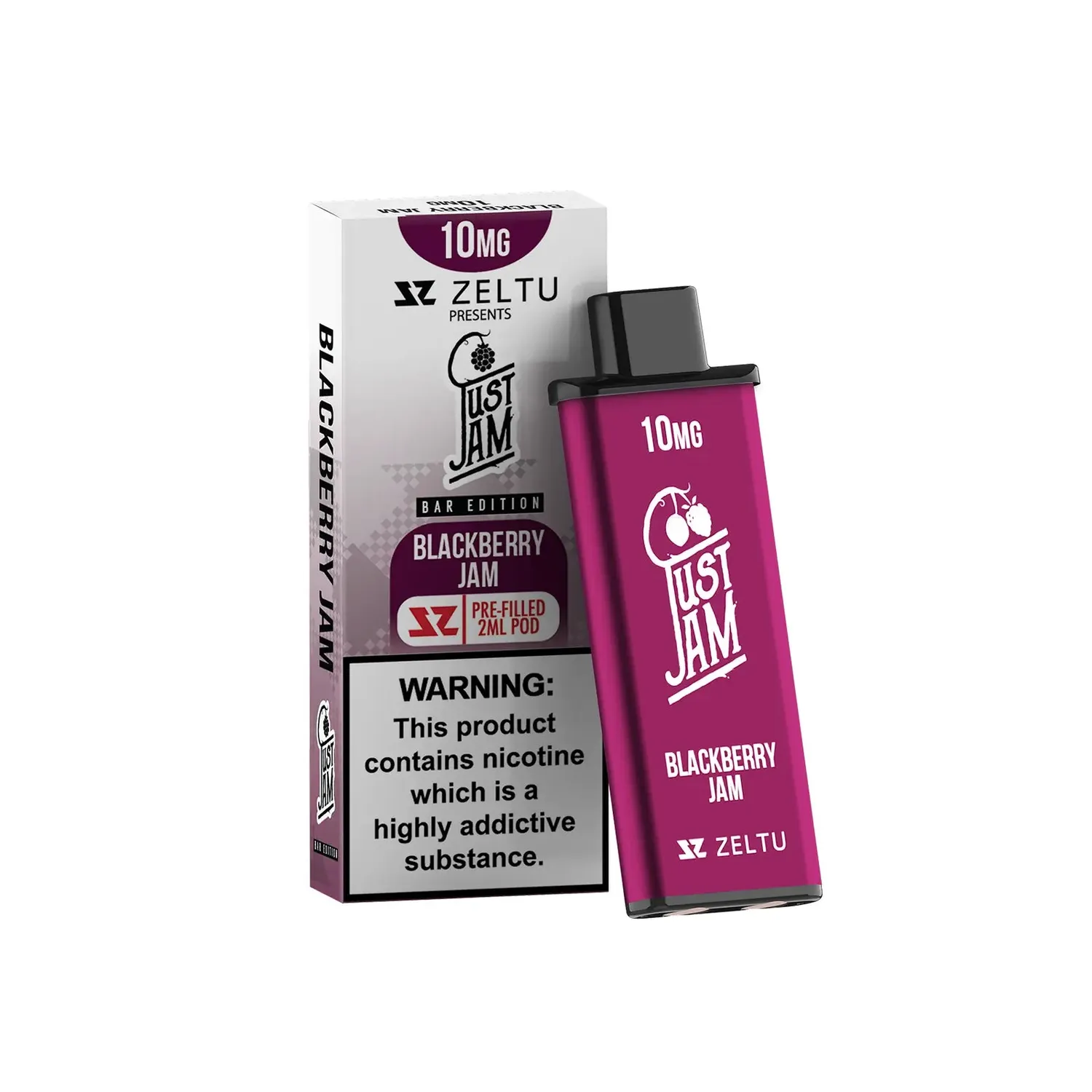 Zeltu Just Jam Raspberry Coconut pod precaricata 10mg dolce
