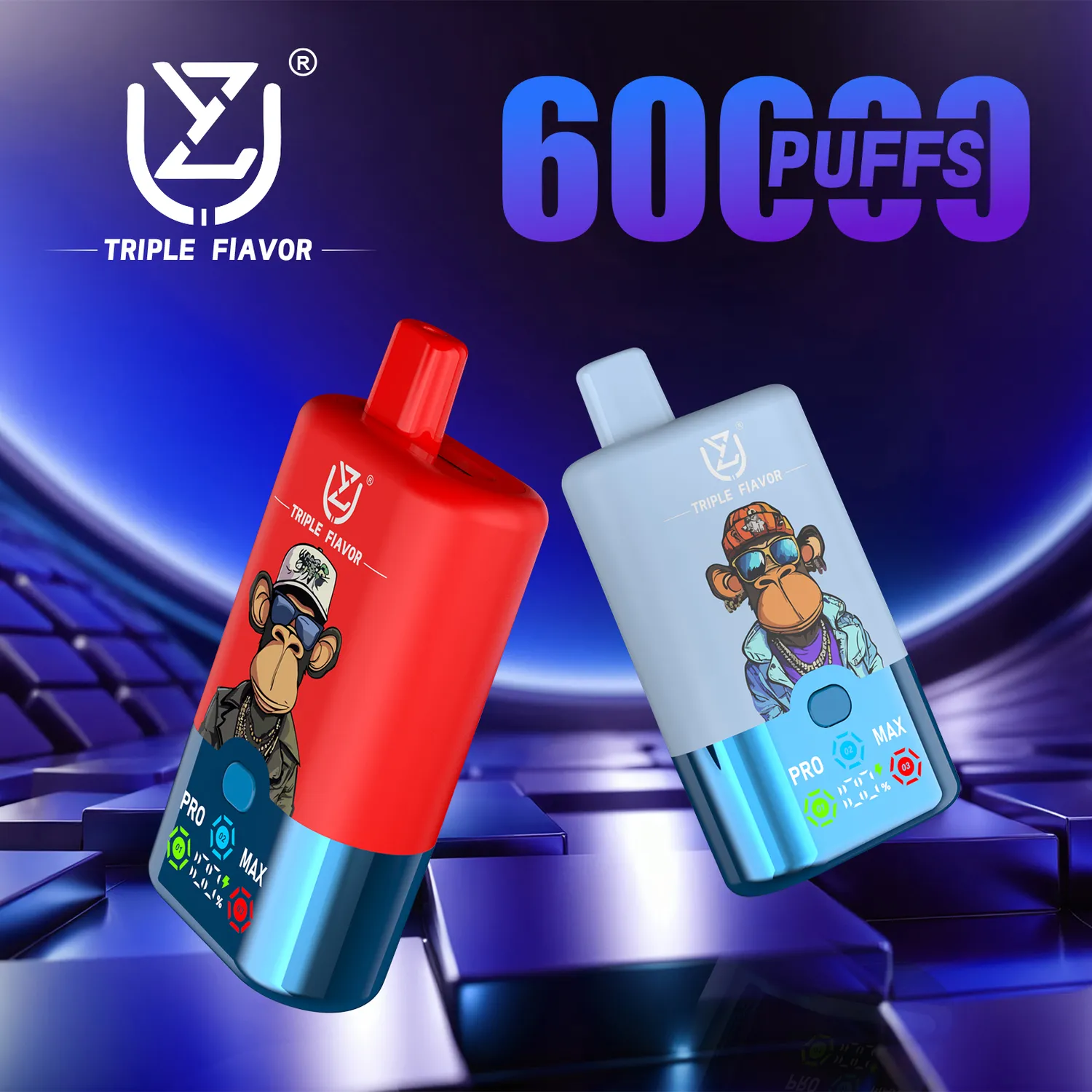 UZY Triple Flavor 60000 Sigaretta Elettronica Usa e Getta 54ml